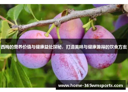 西梅的营养价值与健康益处探秘，打造美味与健康兼得的饮食方案